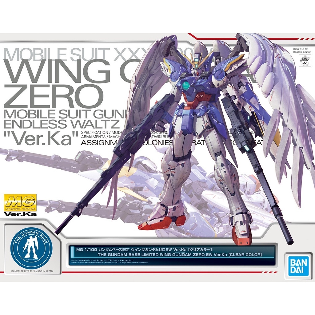 Mô hình lắp ráp MG 1/100 Wing Gundam Zero EW Ver.Ka Clear Color G-Base BANDAI