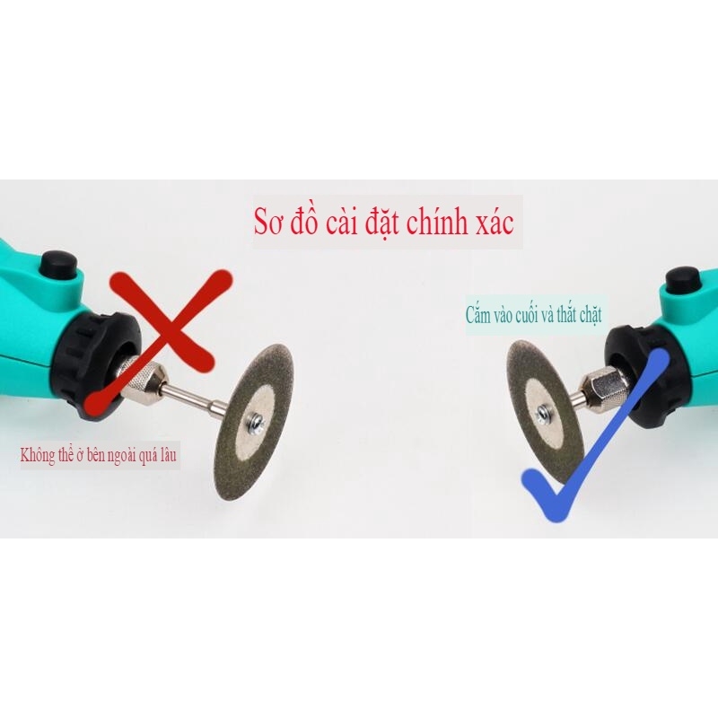 Dụng cụ mô hình đĩa cắt lưỡi cưa mini cho máy khoan mài cắt cầm tay Diamond small saw blade jade stone slice