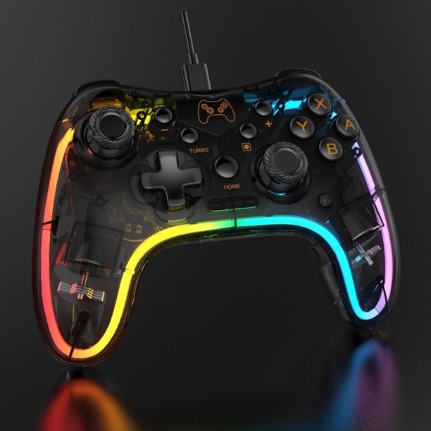 Tay cầm chơi game không dây Neon RGB Wireless Controller STK-7039RG cho Switch NS Android IOS PC