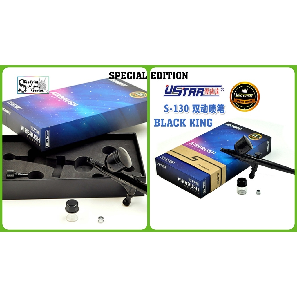 Bút sơn mô hình Airbrush Ustar s120 0.2mm s130 0.3mm s150 0.5mm U-star