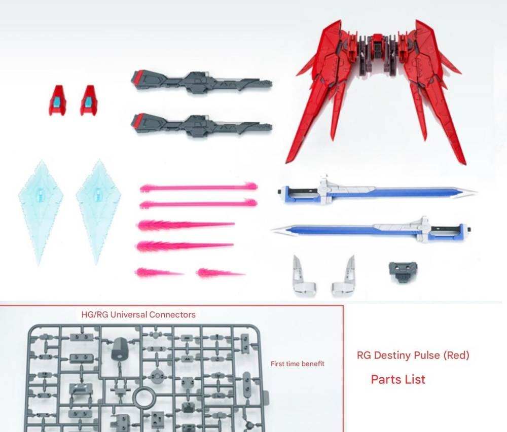 Phụ kiện mô hình Backpack Destiny Impulse cho RG/HG gundam series - EW model