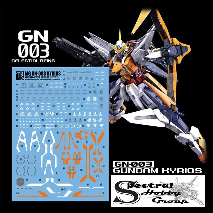 Decal nước dán mô hình Kyrios Arios MG HG các loại Water sticker