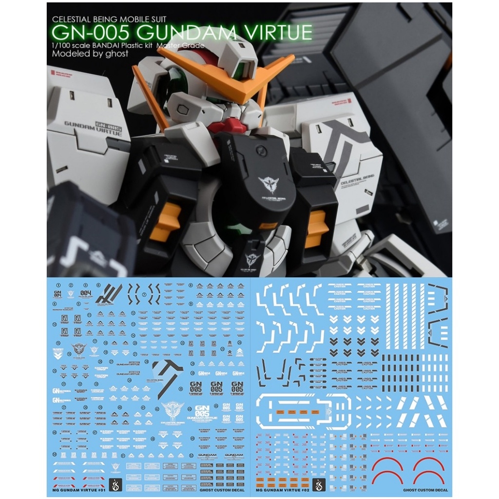 Decal nước dán mô hình VIRTUE Nadleeh MG HG các loại Water sticker