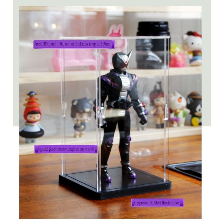 Hộp MICA trưng bày mô hình HIGH-DEFINITION TRANSPARENT PLEXIGLASS DISPLAY BOX Guweiti