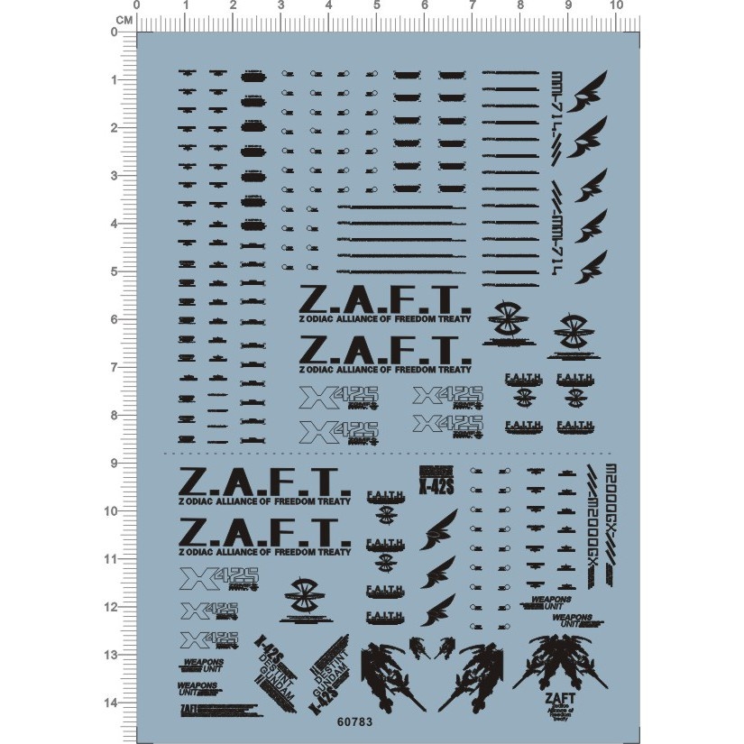 Decal nước dán mô hình Destiny gundam Seed MG MB RG các loại Water sticker