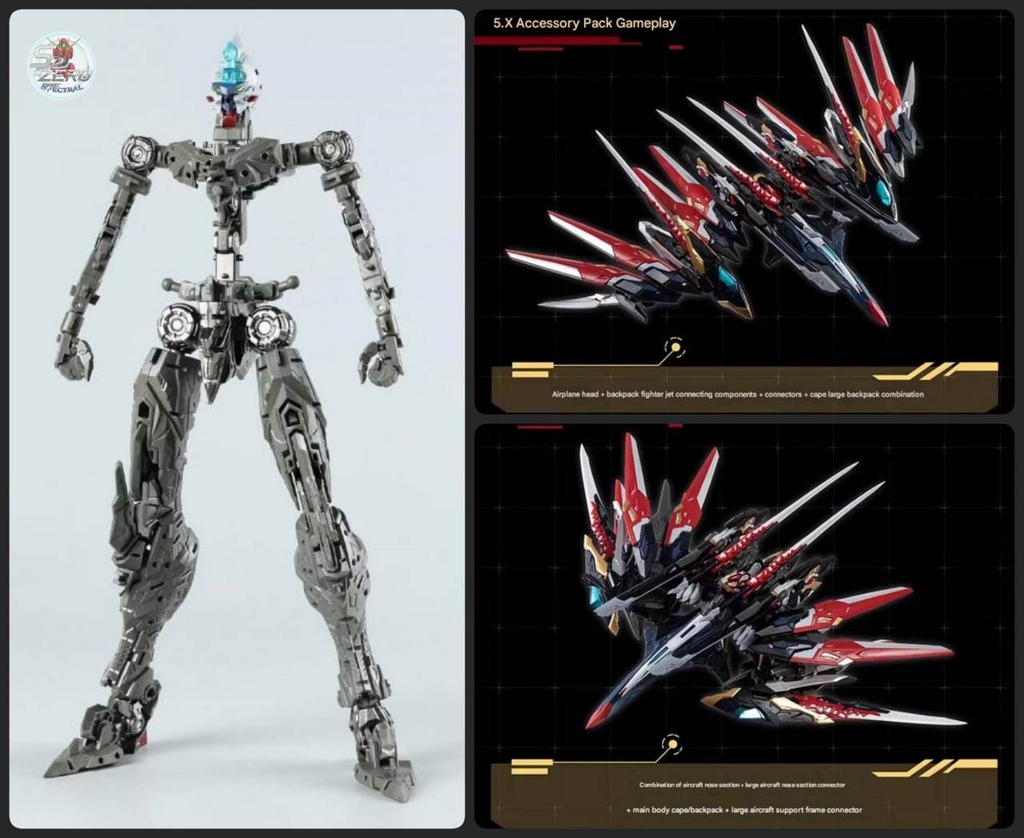 Mô hình lắp ráp MNP-XH12 1/100 GAN JIANG Cang Tương Metal Frame MOTOR NUCLEAR