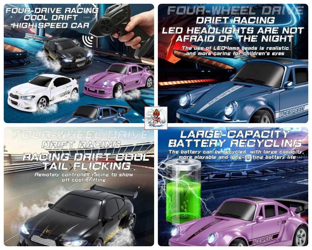 Ô tô điều khiển RC Drift Car 1:64 mini racing 2.4G 4WD - FAYEE Model