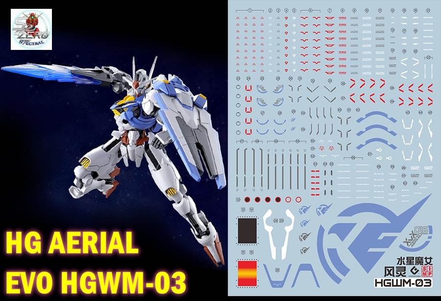 Decal nước dán mô hình CALIBARN MERCURY HG các loại Water sticker