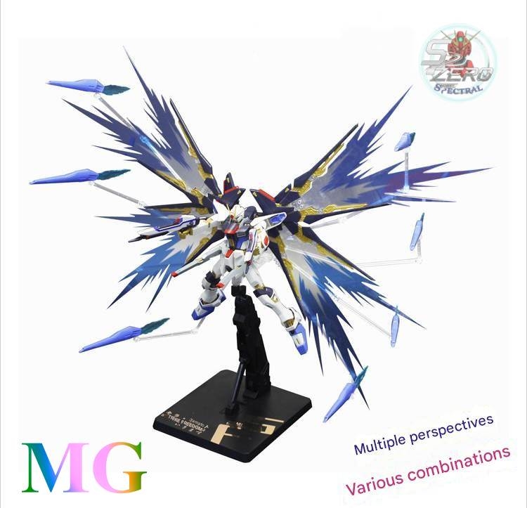 Đế giá đỡ mô hình Action base + Effect Wing cho MG RG Gundam Seed / Strike Freedom