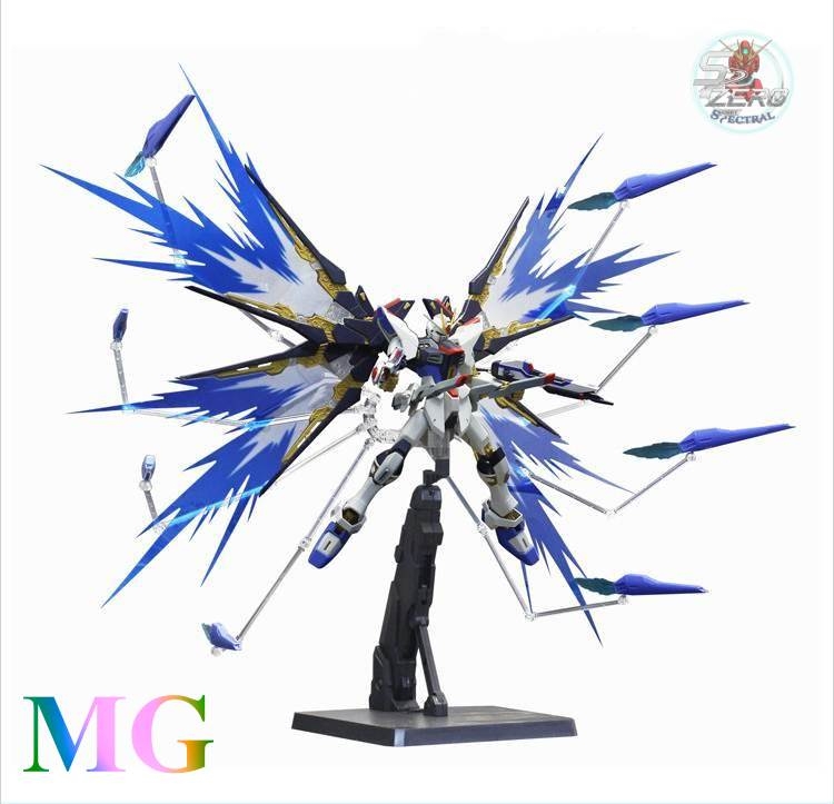 Đế giá đỡ mô hình Action base + Effect Wing cho MG RG Gundam Seed / Strike Freedom