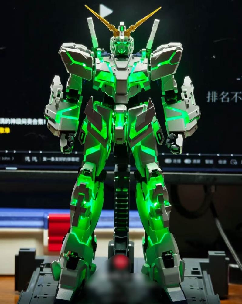 Mô hình lắp ráp MGEX UNICORN 1/100 gundam Final battle + Led light Bluetooth - 7702 Changlong