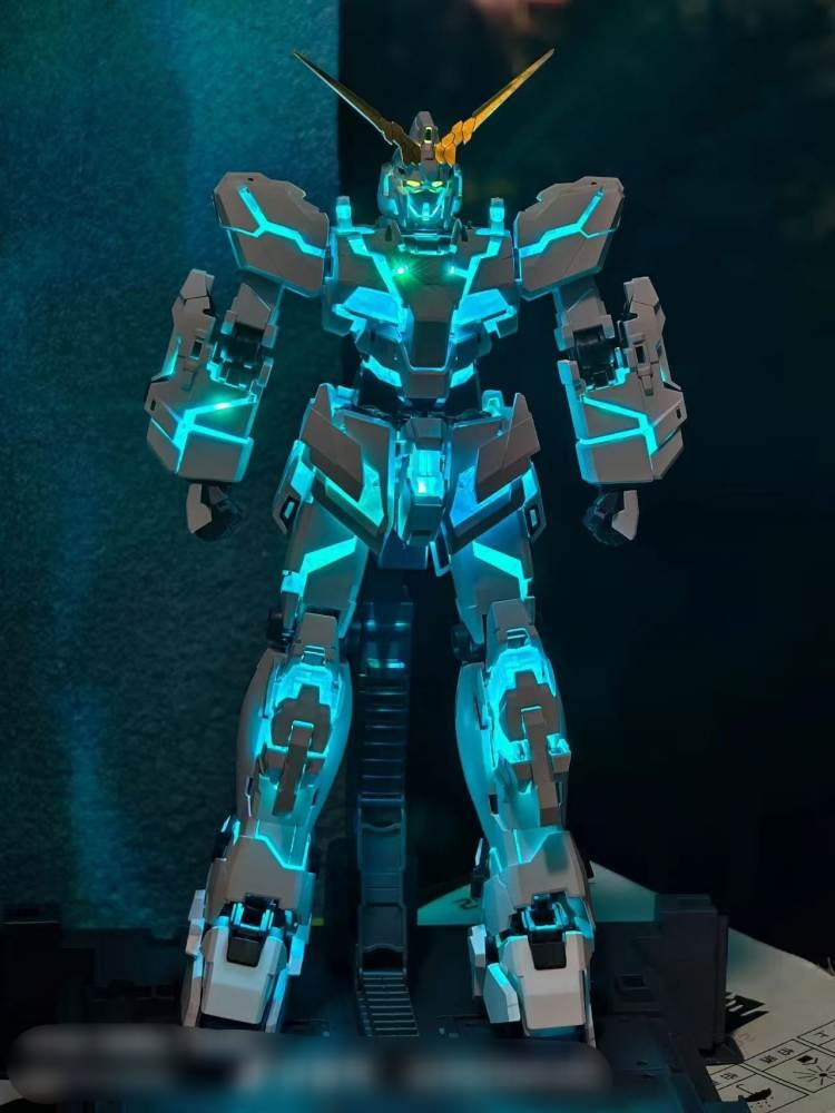 Mô hình lắp ráp MGEX UNICORN 1/100 gundam Final battle + Led light Bluetooth - 7702 Changlong