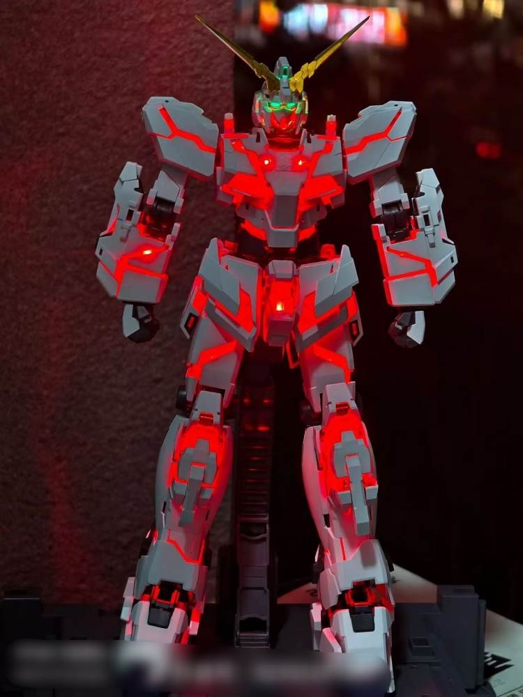 Mô hình lắp ráp MGEX UNICORN 1/100 gundam Final battle + Led light Bluetooth - 7702 Changlong