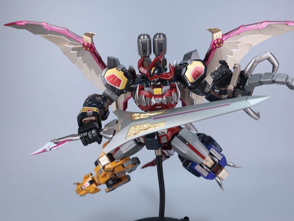 Mô hình G-01 Mighty Morphin Power Rangers Dino Megazord Daizyujin metal alloy model