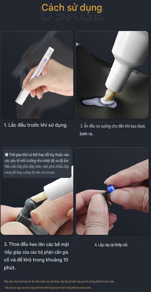 Bút keo Stedi gia cố khớp tăng cường fix khớp mô hình joint reinforcement glue