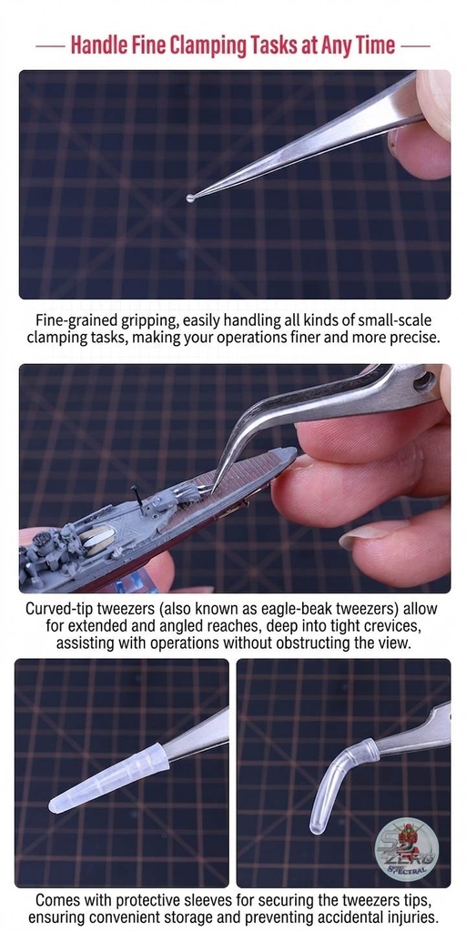 Nhíp Ustar tweezers UA90210 chống tĩnh điện, độ chính xác cao Anti-static High Precision