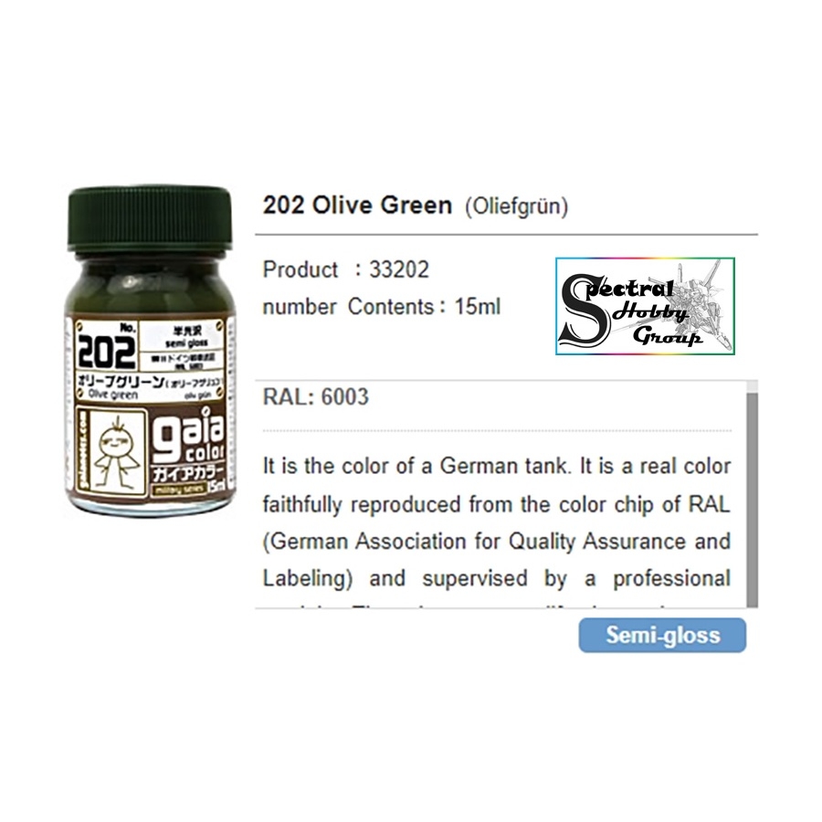 Sơn mô hình GAIA Sunin màu quân sự xanh xám sa mạc Limitary color Tank Camouflage lacquer paint