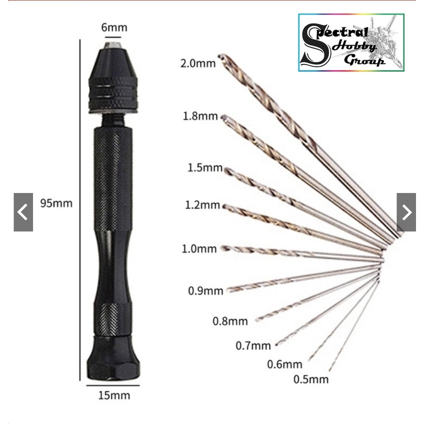 Bộ dụng cụ khoan tay HD cho mô hình mũi khoan mini 0.2-1.5-3.2mm Hand Drill