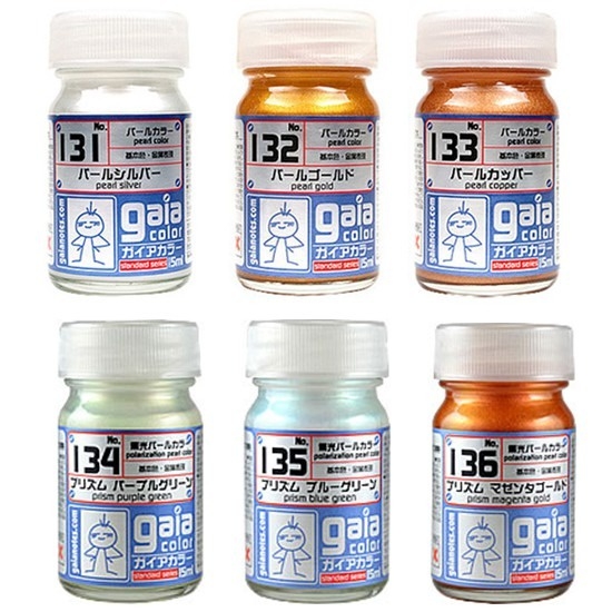 Sơn mô hình GAIA màu ngọc trai Pearl color G131-G136 paint lacquer
