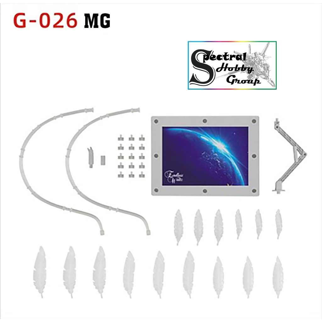 Đế giá đỡ Action base kèm EFFECT SERAPHIM FEATHER Wing Zero MG HG RG