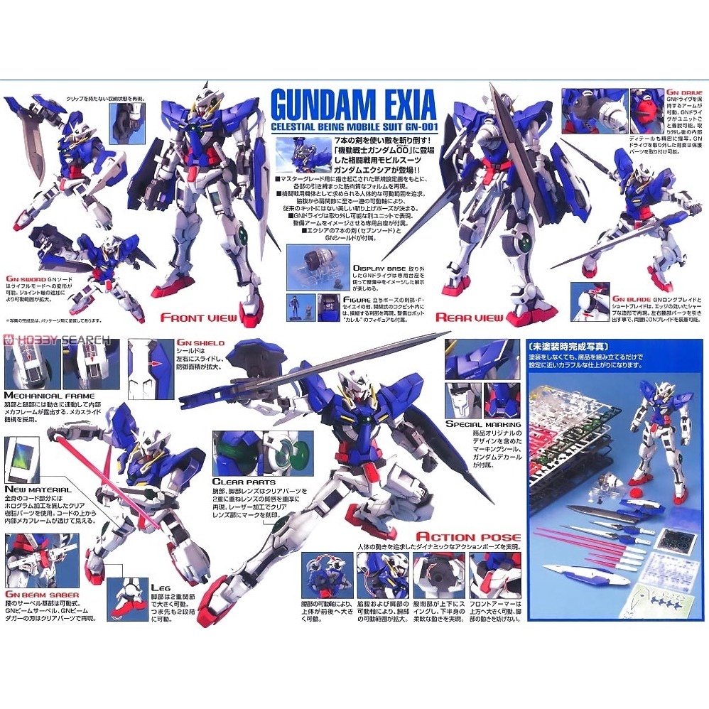 Mô hình lắp ráp MG GUNDAM EXIA GN-001 1/100 BANDAI