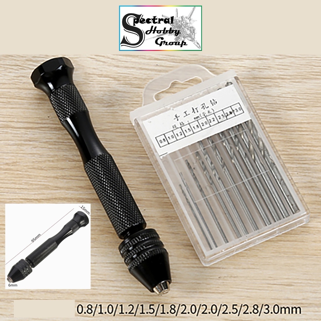 Bộ dụng cụ khoan tay HD cho mô hình mũi khoan mini 0.2-1.5-3.2mm Hand Drill