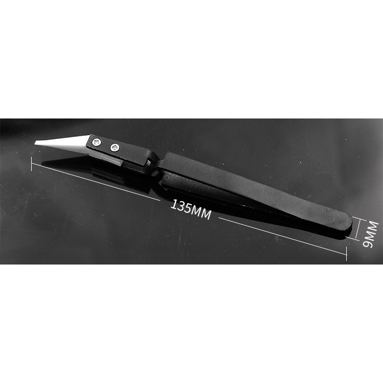 Dụng cụ nhíp cho mô hình / nhịp ngược đầu sứ Ceramic head reverse pointed