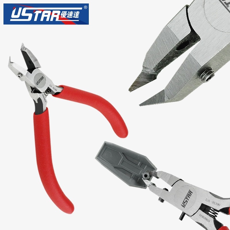 Kìm cắt mô hình USTAR UA91590 cong một cạnh Special Model Cutter Single Edge Curved Pliers Hobby Cutting