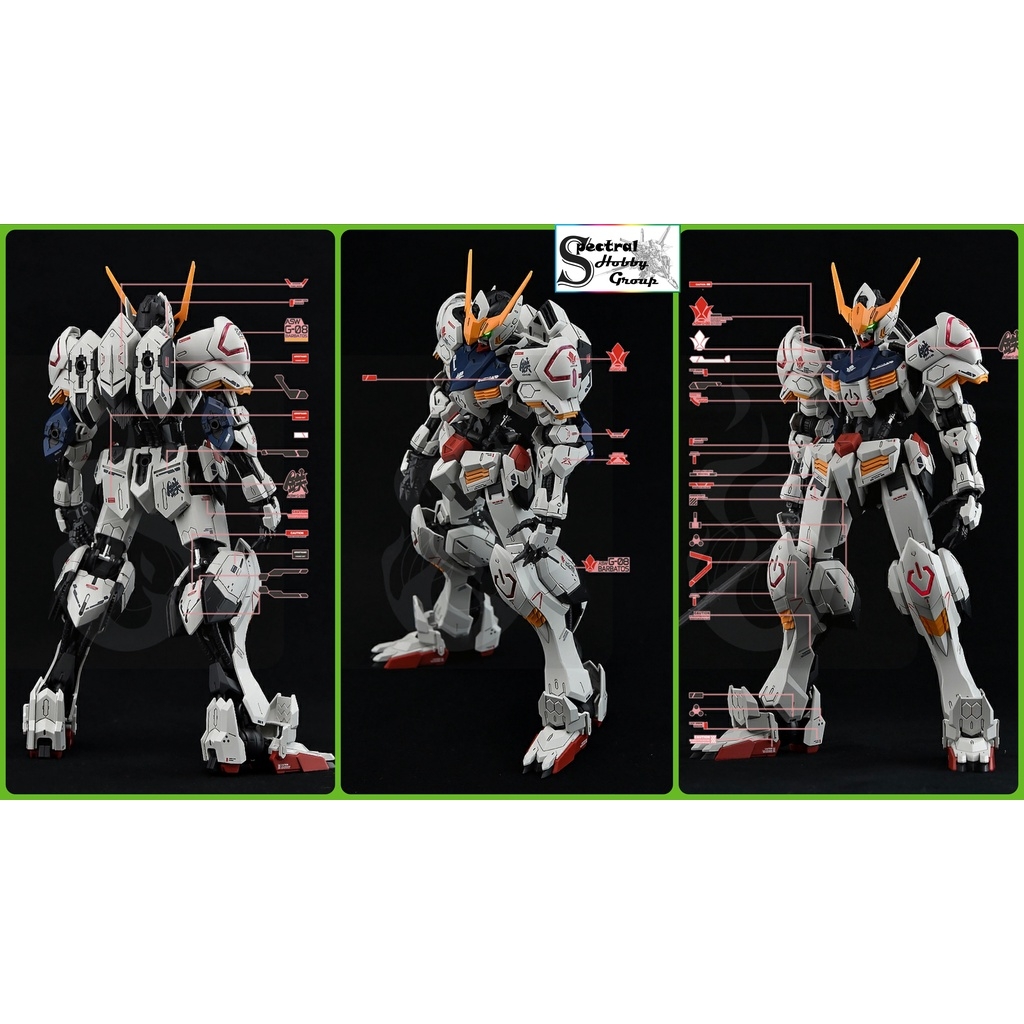 Decal dán mô hình IBO Barbatos 8818 Vidar Bael MG HG HIRM series các loại Water sticker