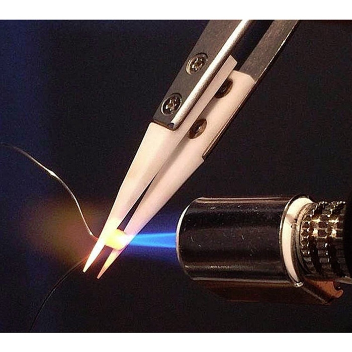 Dụng cụ nhíp cho mô hình / nhịp ngược đầu sứ Ceramic head reverse pointed