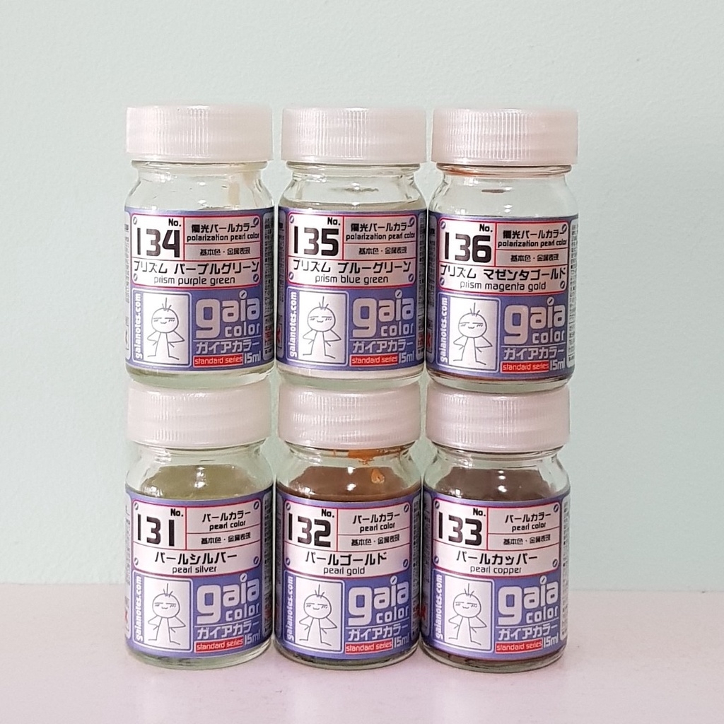 Sơn mô hình GAIA màu ngọc trai Pearl color G131-G136 paint lacquer