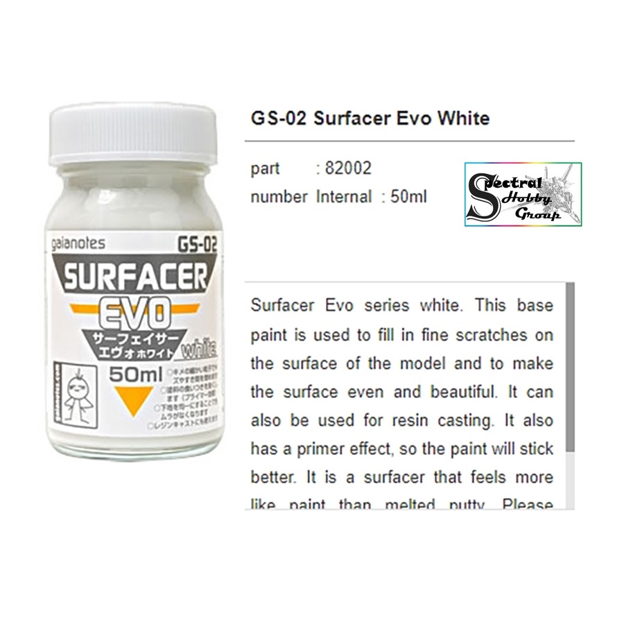 Sơn mô hình Gaia Ex series 01 02 03 04 05 06 Surfacer EVO series