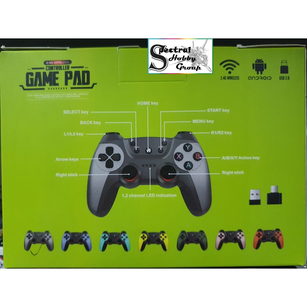 Tay cầm chơi game không dây R029 2.4G wireless cho PC PS3 STEAM ANDROID TV BOX