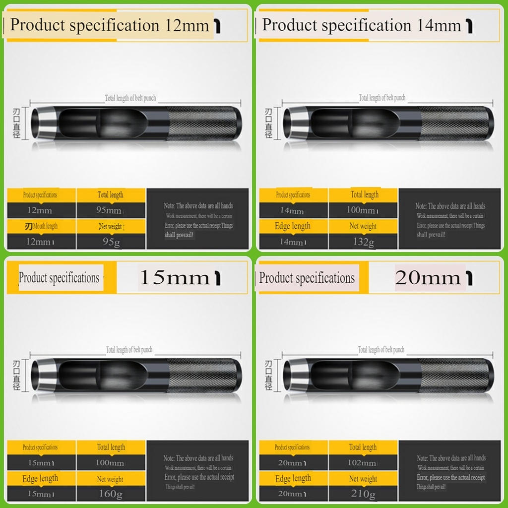 Dụng cụ tạo đục lỗ tròn các cỡ 0.5mm - 20mm Tool hobby