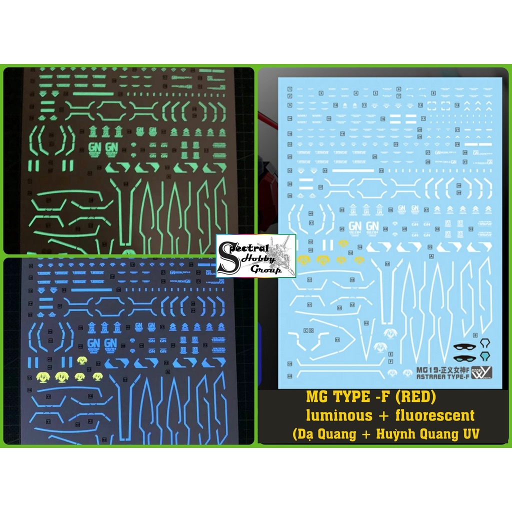 Decal nước dán mô hình MG RG HG Astraea Type F 8816 Avalanche Red White Water sticker