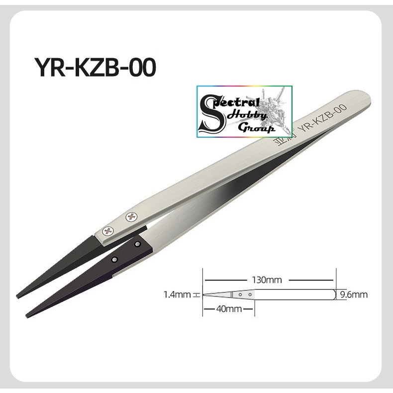 Nhíp gắp cho mô hình decal gundam bảng mạch YR-KZB Anti-static tweezers stainless steel head plastic