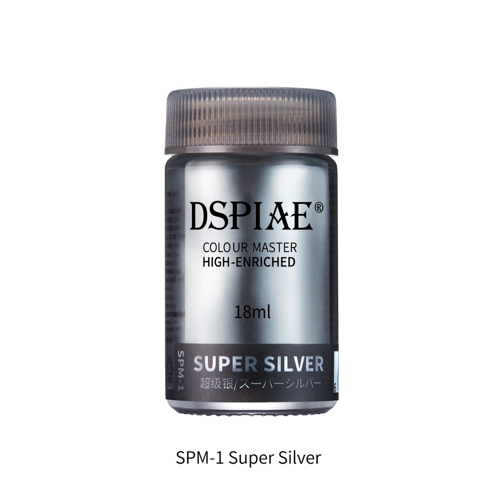 Sơn mô hình DSPIAE color siêu đen / bạc super black silver SPM1 SPM2 lacquer paint