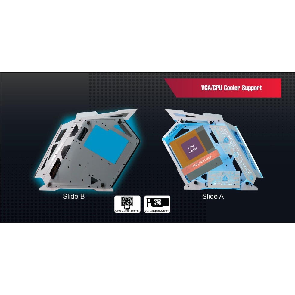 Vỏ case máy tính vsp-k Custom Anime Gundam Micro-ATX ITX