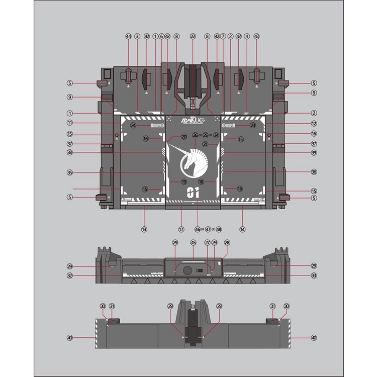 Decal nước mô hình PG các loại Unicorn Perfectibility Banshee Phenex UC Water sticker