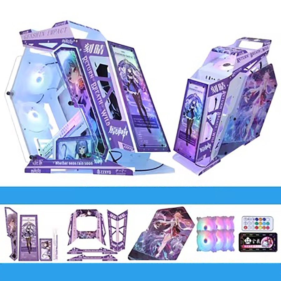 Vỏ case máy tính vsp-k Custom Anime Gundam Micro-ATX ITX