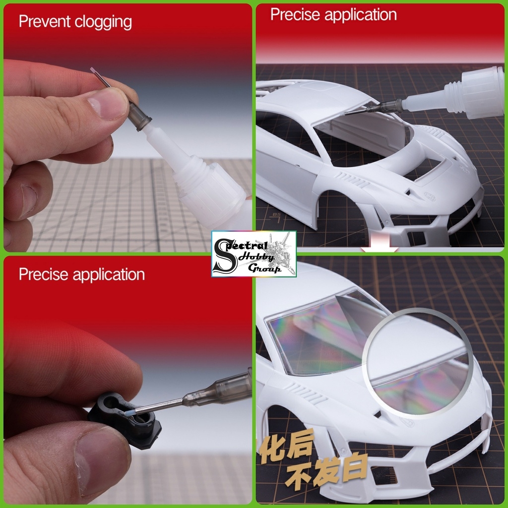 Keo HOBBY MIO dính mô hình đa năng nhựa kim loại gỗ đá gốm thuỷ tinh Instant Glue Free White Hair model