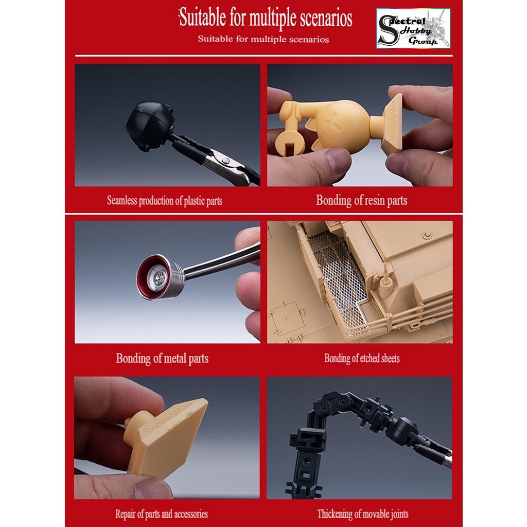 Keo HOBBY MIO dính mô hình đa năng nhựa kim loại gỗ đá gốm thuỷ tinh Instant Glue Free White Hair model