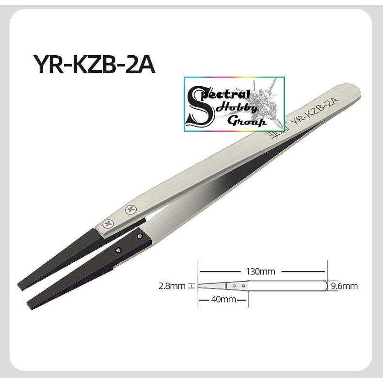 Nhíp gắp cho mô hình decal gundam bảng mạch YR-KZB Anti-static tweezers stainless steel head plastic
