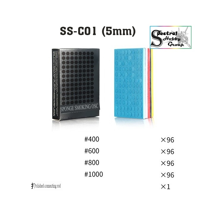 Dụng cụ DSPIAE nhám xốp tròn mini 5mm 10mm #400-1000 dính máy mài Round Adhesive Sponge Sandpaper