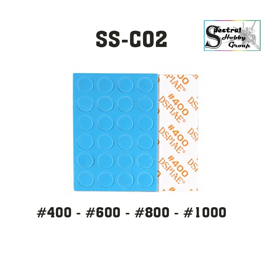 Dụng cụ DSPIAE nhám xốp tròn mini 5mm 10mm #400-1000 dính máy mài Round Adhesive Sponge Sandpaper