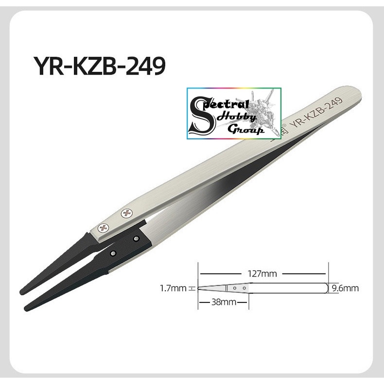 Nhíp gắp cho mô hình decal gundam bảng mạch YR-KZB Anti-static tweezers stainless steel head plastic