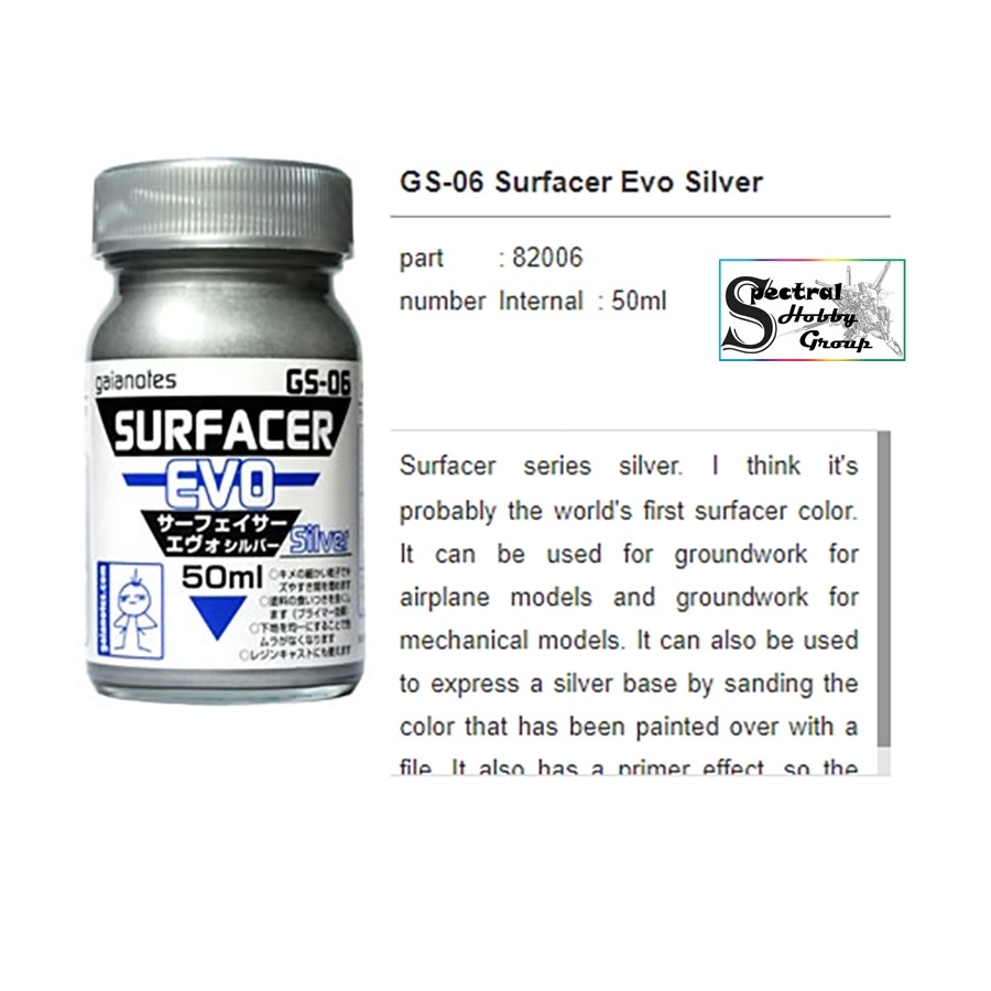 Sơn mô hình Gaia Ex series 01 02 03 04 05 06 Surfacer EVO series