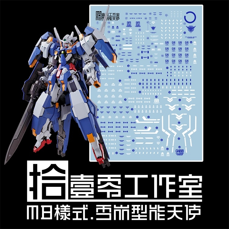 Decal nước dán mô hình EXIA MG RG HG Avalanche Gundam decal base các loại Water sticker