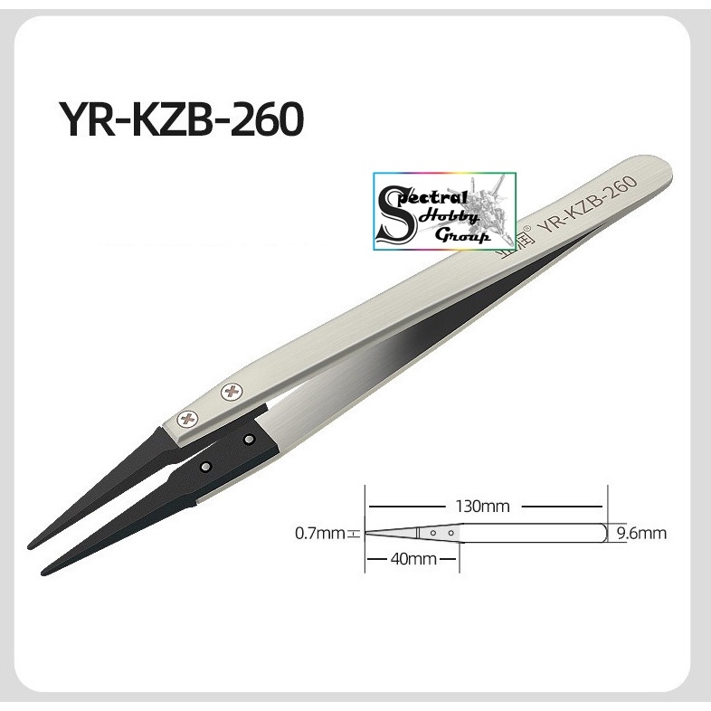 Nhíp gắp cho mô hình decal gundam bảng mạch YR-KZB Anti-static tweezers stainless steel head plastic