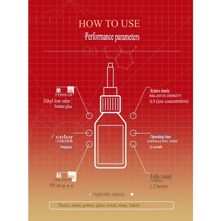 Keo HOBBY MIO dính mô hình đa năng nhựa kim loại gỗ đá gốm thuỷ tinh Instant Glue Free White Hair model